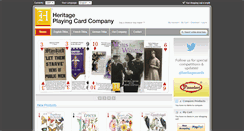 Desktop Screenshot of heritageplayingcards.com